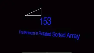 LeetCode 153. Find Minimum in Rotated Sorted Array