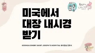 미국에서 대장 내시경 받기!!
