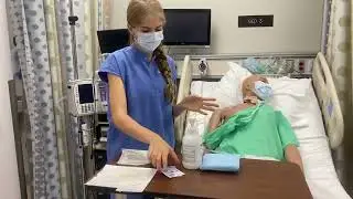 CVAD dressing change SIM Practice
