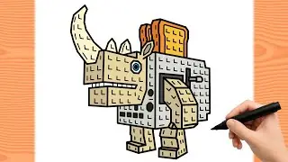 Como Dibujar a Rhino Toasterino - Steal a Brainrot ROBLOX