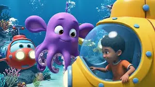 Five Little Toy Submarines Swish Swish Swish | Nursery Rhymes for Kids & Baby Songs