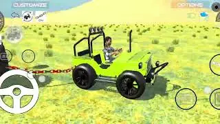  India old Jeep VS old tractor ke sath game video 3D 💥 CR #2025..