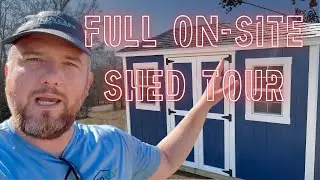 Storage Shed Built On-Site - FULL TOUR