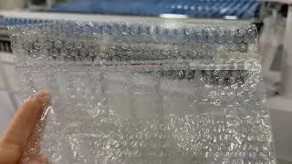 Air Bubble Bag Making Machine with Edge corrector /Tension controller/Triangle Folder/ adhesive tape