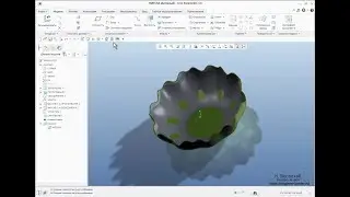 Creo Parametric. Встроенная переменная trajpar. Модель вазы