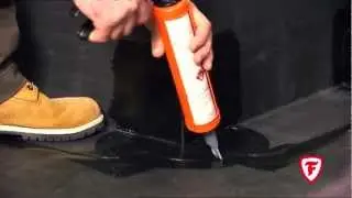 Firestone EPDM k&uuml;lső sarok szigetel&eacute;se Flashing of a curb with QuickSeam SA Flashing.flv