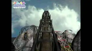 Simulación onride del Tren de la Mina | Parque de Atracciones de Madrid