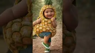 Pineapple Baby Tropical Vibes 🌴Too Cute to Ignore 🍍👶 #shortsfeed #baby