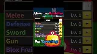 Как использовать фрукты Будды в Blox Fruits 👑 | Сборка для прокачки #bloxfruits
