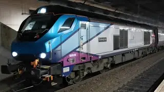 TPE Class 68 68026 'Enterprise' Departs Manchester Victoria with MK5 Nova 3 Coaches on ECS 2/12/22