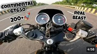 Royal Enfield Continental GT650 || Gear Challenge & Top Speed || nx rider 