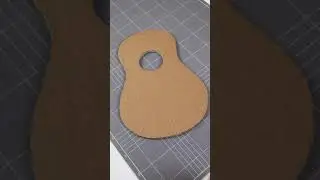 waste cardboard use guitar