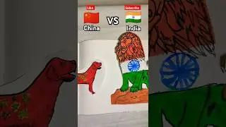 china vs India #short #india  #chinavsindia #war #drawing