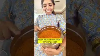 Fresh Batch of Homemade sambar powder !!
