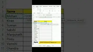 How to create Email with substitute function in excel tips and tricks  #exceltips #shorts