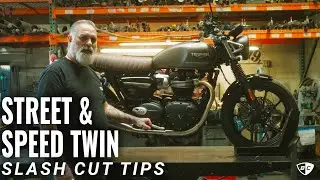 How to Install Slash Cut Tips for Speed Twin 900  | British Customs