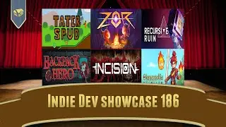 Indie Game Showcase 186 | Tater Spud, Zor, Recursive Ruin, Backpack Hero, Incision, Elementallis