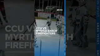 Firefighters, CCU hockey team face off on ice to support cancer screenings