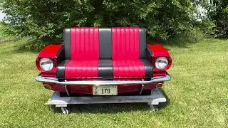 FOR SALE - Car couch made from classic mustang! #carfurniture #carcouch #mancave #1965mustang