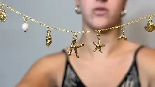SLOONG Initial Charm Halskette f&uuml;r Damen, Strandanh&auml;nger 14K vergoldet Buchstaben Halsketten Bewertu