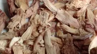 Brown Turkey Meat Freeze Dried in my Harvest Right Freeze Dryer