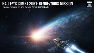 Halley's Comet 2061: Rendezvous Mission | Electric Propulsion and  Gravity Assist [2025 Study]