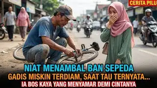 Niat Menambal Ban Sepeda, GADIS MISKIN Ini Terdiam—BOS KAYA Itu Ternyata Menyamar demi Cintanya