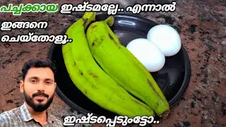പടച്ചോനേ..ആരും പറഞ്ഞ് തന്നില്ലല്ലോ ഇതിൻ്റെ രുചി | Try making green banana and egg like this l