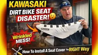 Installing a White Dirt Bike Seat on a Kawasaki! 🔧 Step-by-Step Guide | Atomic Cycle Works