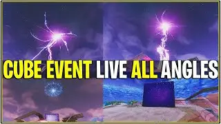 FORTNITE CUBE EVENT *LIVE VIDEO* (ALL ANGLES OF CUBE EVENT)