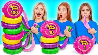 100 Слоев Еды Челлендж | Эпичная Битва с Едой от Super Hyper DO