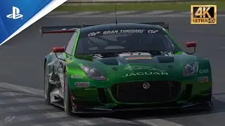 Gran Turismo 7 | Jaguar F-Type Gr.3 @ Dragon Trail - Seaside | All Golds - Circuit Experience | PS5