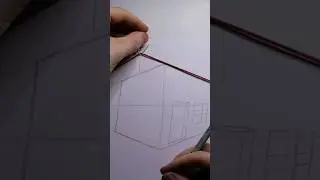 #shorts | Einfach perspektivisch zeichnen mit diesem Trick!