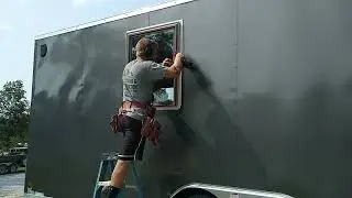 How I installed a house window into my cargo trailer