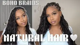 HOW TO: BOHO BRAIDS WITH BODY WAVE 😍Let Eayon Hair Blend Your Own Hair