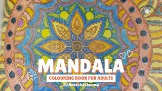 Mandala | Colouring Art Book | Color with me | A Hobbyist's Journal #art #artist #coloringbook #easy