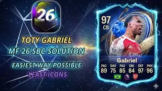 TOTY GABRIEL SBC MADFUT 26 (МИНИМУМ ИКОНОК) (Самый простой способ) | Решения для SBC в Madfut 26