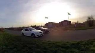 BMW 335d vs 335i // E92 coupes (both cars stock)