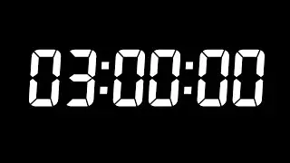 3 Hour Countdown Timer - Retro Beeps 🔔