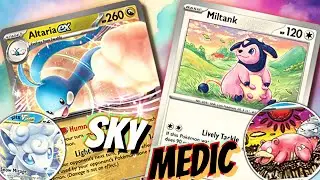 Altaria ex Deck. 🕊️😶&zwj;🌫️ Group Healing! W/ Alolan Vulpix VSTAR, Slowbro & Rigid Band. PTCGL Dragon