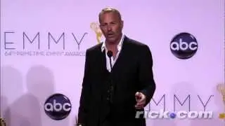 Kevin Costner about  Hatfield & McCoys Backstage at the Emmys
