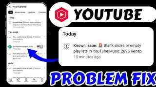 Known issue:🚨Blank slides or empty playlists in YouTube Music 2025 Recap Today Problem Fix