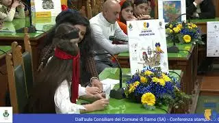 Dall'aula Consiliare del Comune di Sarno (SA) - Conferenza stampa