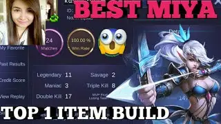 ML TRASHTALKER | TOP 1 MIYA BUILD | BEST MIYA BUILD AND TUTORIAL | MOBILE LEGENDS MIYA GUIDE