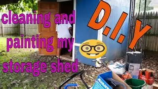 DIY. Cleaning and painting my storage shed.