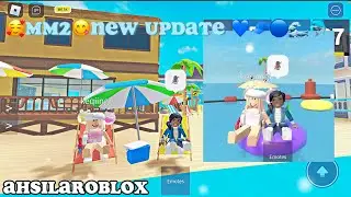 (1v1 with best friend jane )Playing Mm2 🌊🐬New update !🧢🔵🧞&zwj;♂️💙🌐🦕👔👥🌀 #roblox #ahsilaroblox