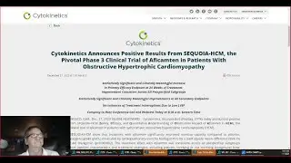 Cytokinetics CYTK Up 83% as Cardiomyopathy Drug Meets Goals, insider selling. Gravestone DOJI