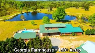 Georgia Waterfront Property For Sale | 159+ Acres | Pond | Barn | 3 Wells | Georgia Land For Sale