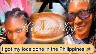Philippines 🇵🇭 Weekly Vlog | LOCs in a Black Shop | We’re Loving it here…Visa Extended | Lunch Date