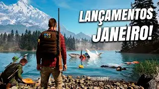 LAN&Ccedil;AMENTOS DE JOGOS EM JANEIRO DE 2026 | PS5 / XBOX SERIES / PC